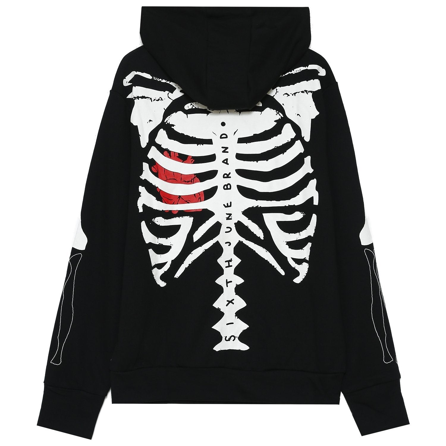 Sixth June - Sweatshirt squelette arrière Noir