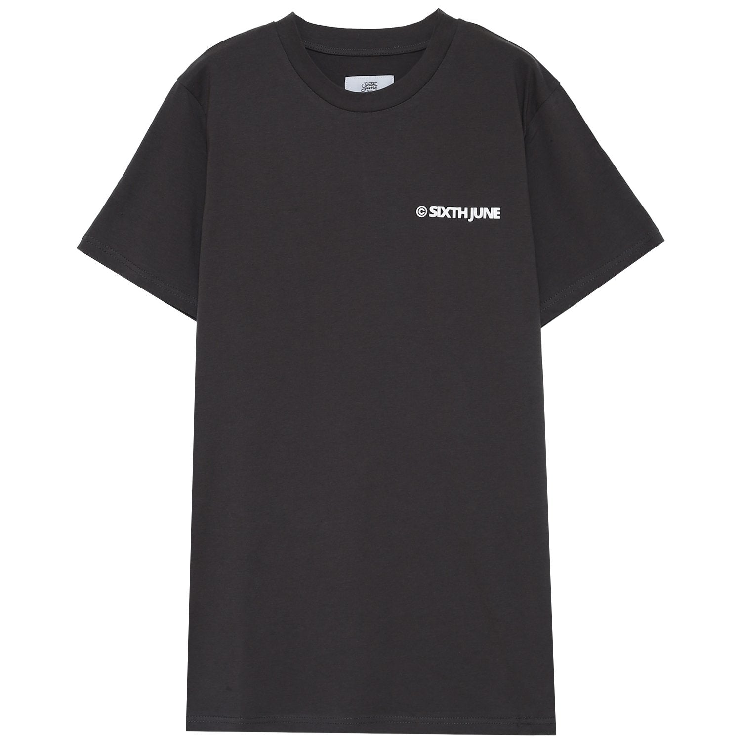 Sixth June - T-shirt essential logo Gris foncé