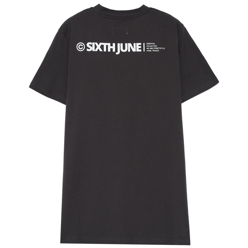 Sixth June - T-shirt essential logo Gris foncé