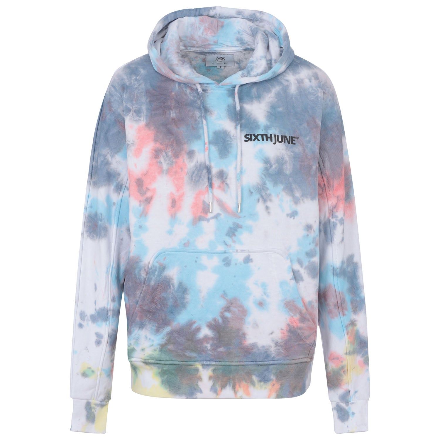 Sixth June - Sweat capuche multicolore blanc