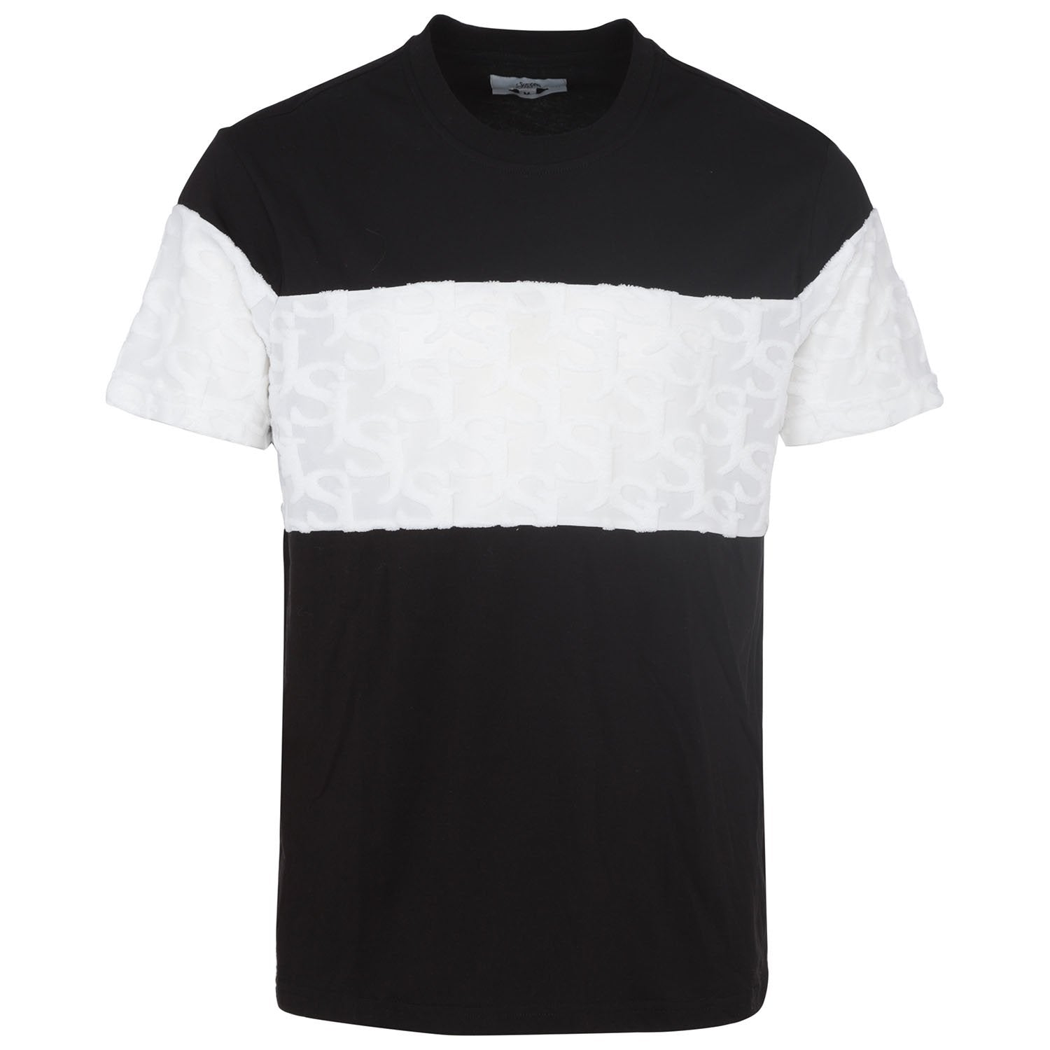 Sixth June - T-shirt bande monogramme tissée Noir