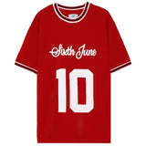 Sixth June - Maillot mesh numéro 10 Rouge