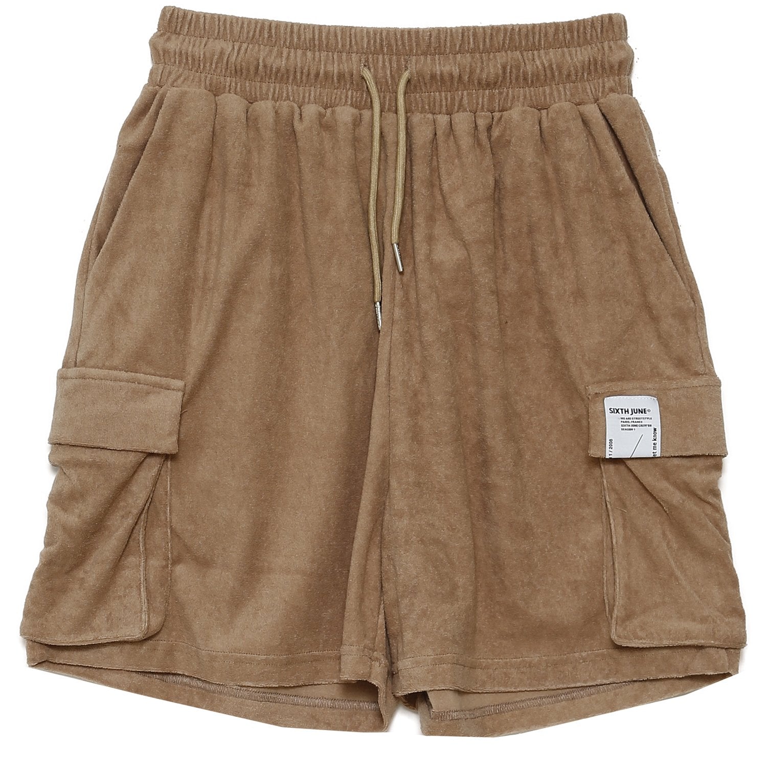 Sixth June - Short tissu bouclette Beige foncé