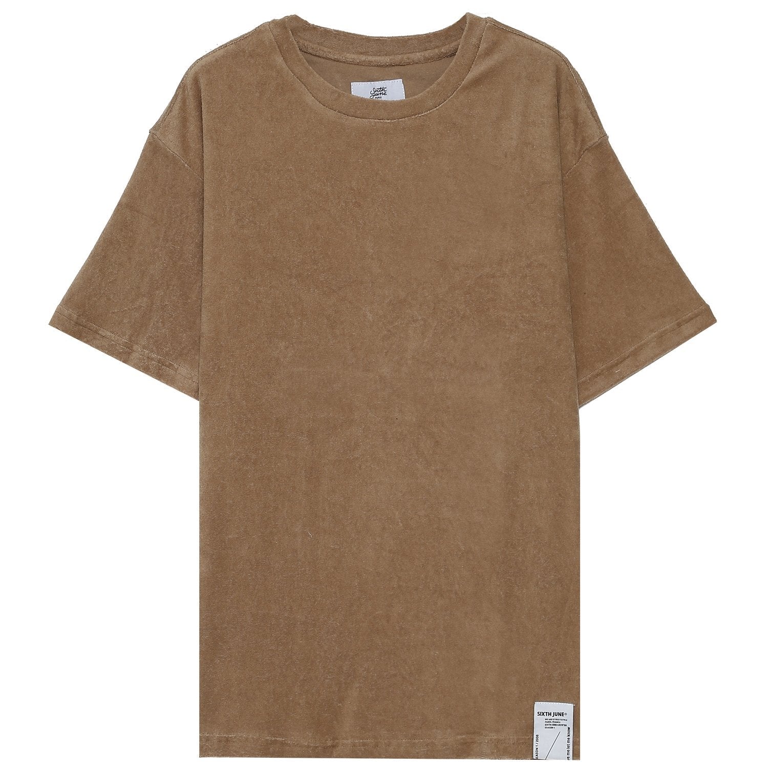 Sixth June - T-shirt tissu bouclette Beige