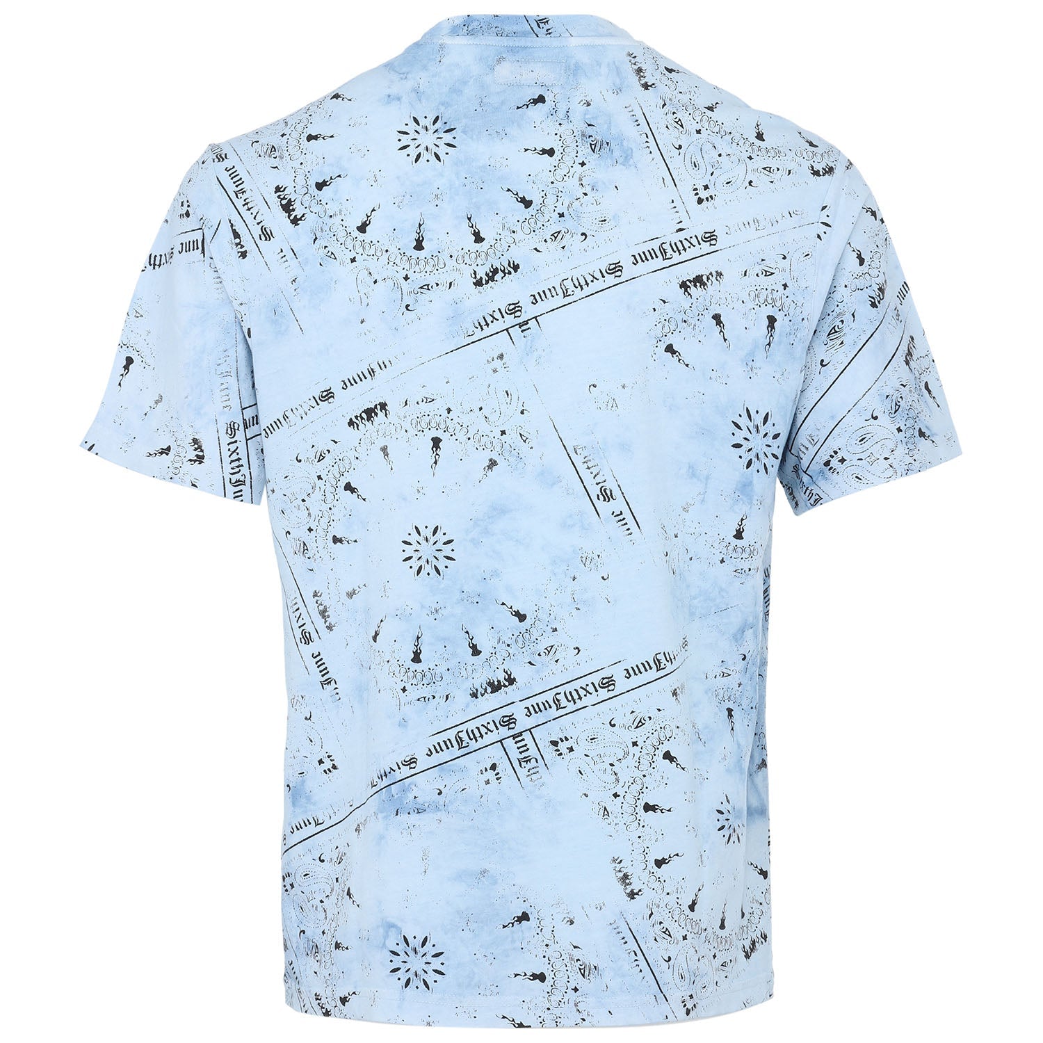 Sixth June - T-shirt tie dye bandana Bleu