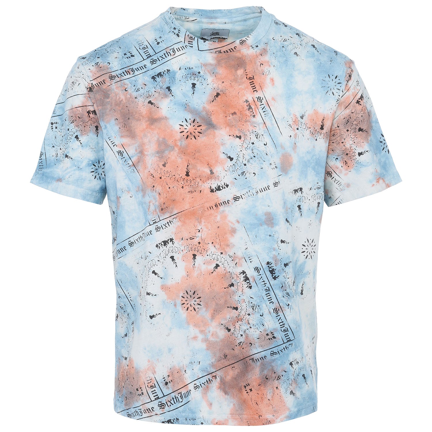 Sixth June - T-shirt tie dye bandana Orange