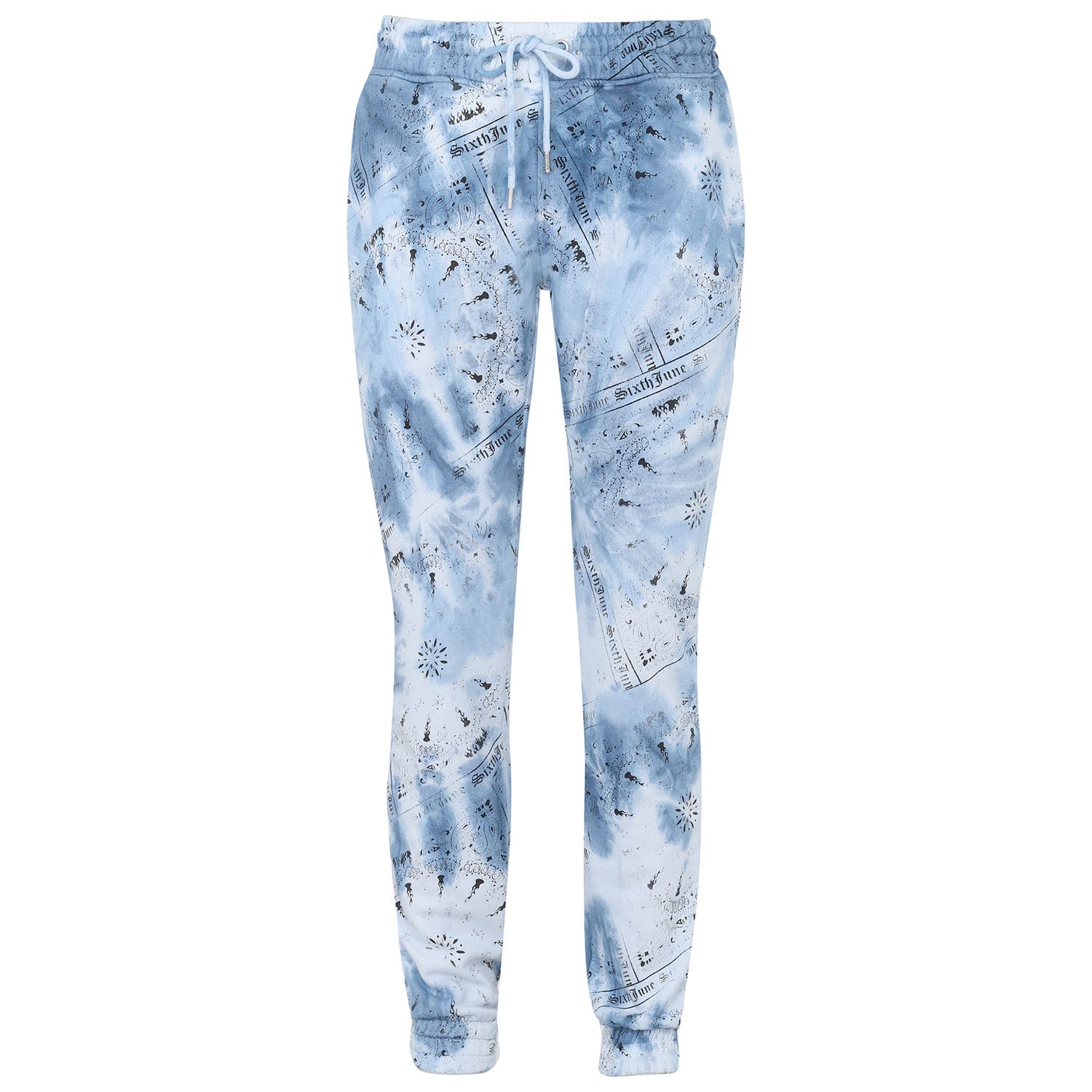 Sixth June - Jogging tie dye bandana Bleu