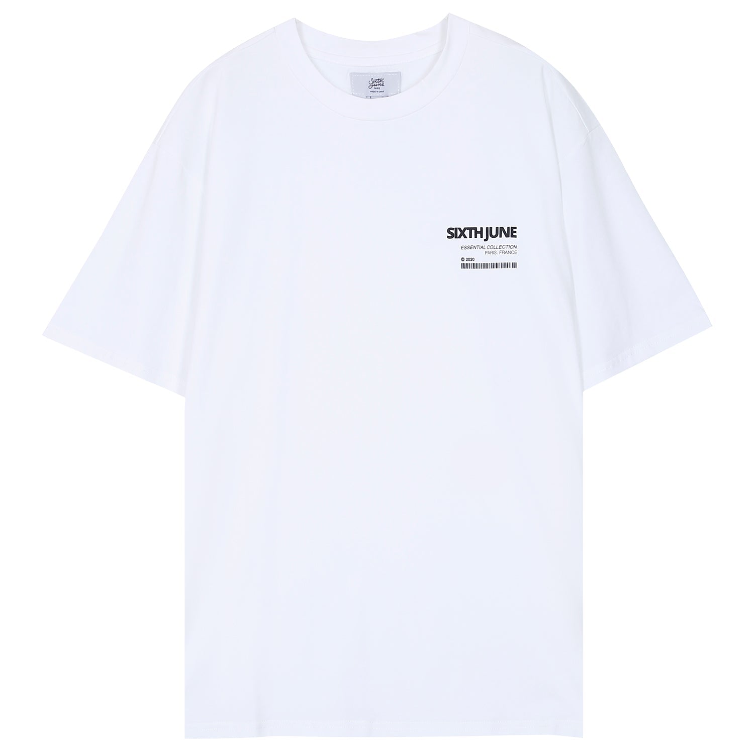 Sixth June - T-shirt barcode Blanc cassé