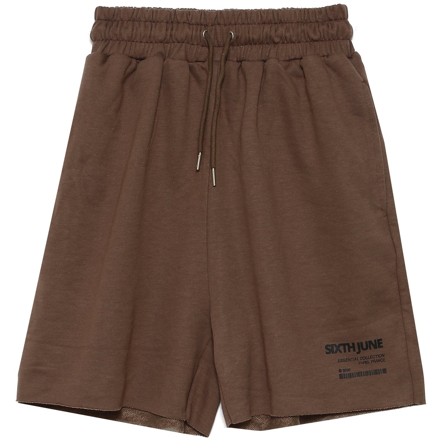 Sixth June - Short barcode bords francs Marron foncé