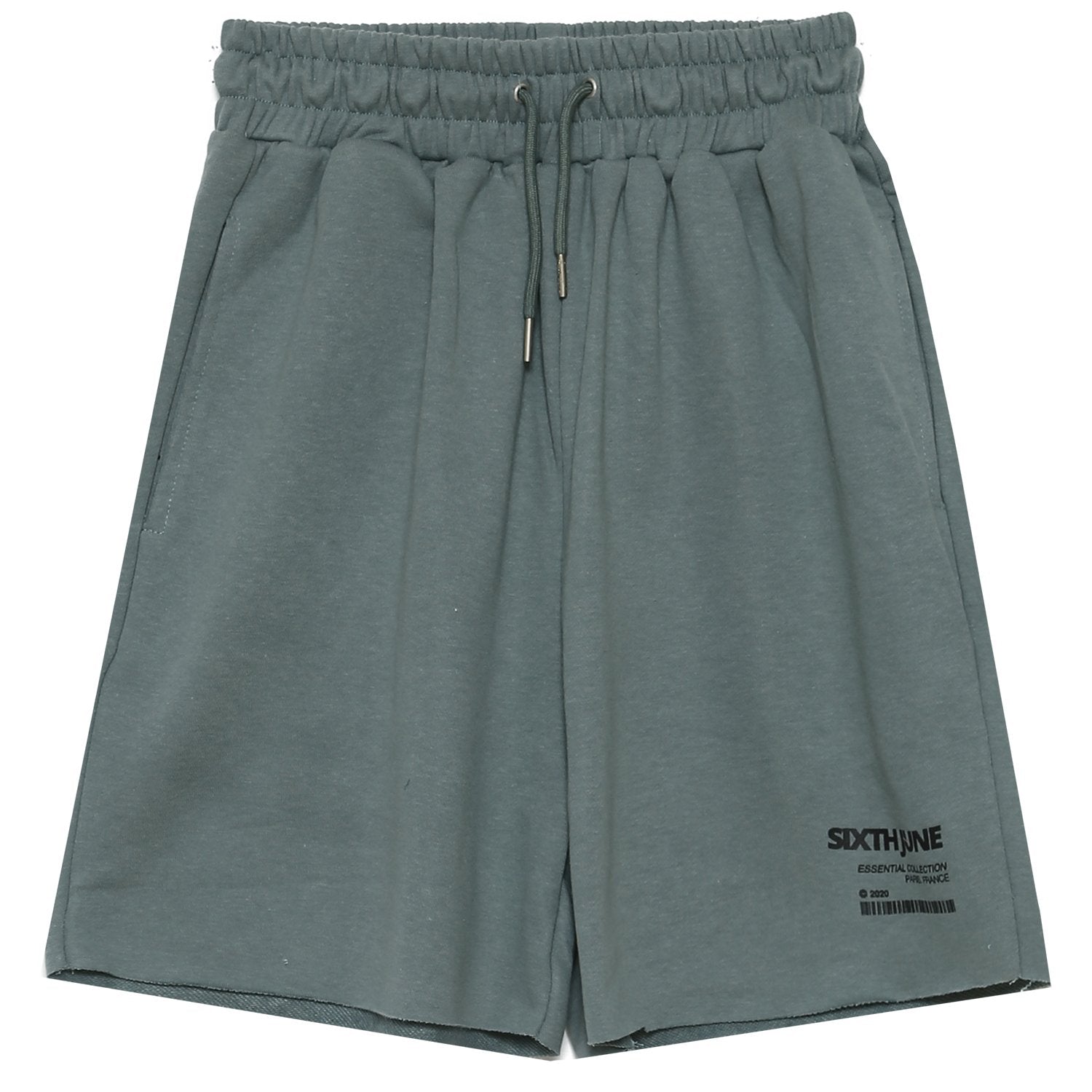 Sixth June - Short barcode bords francs Vert foncé