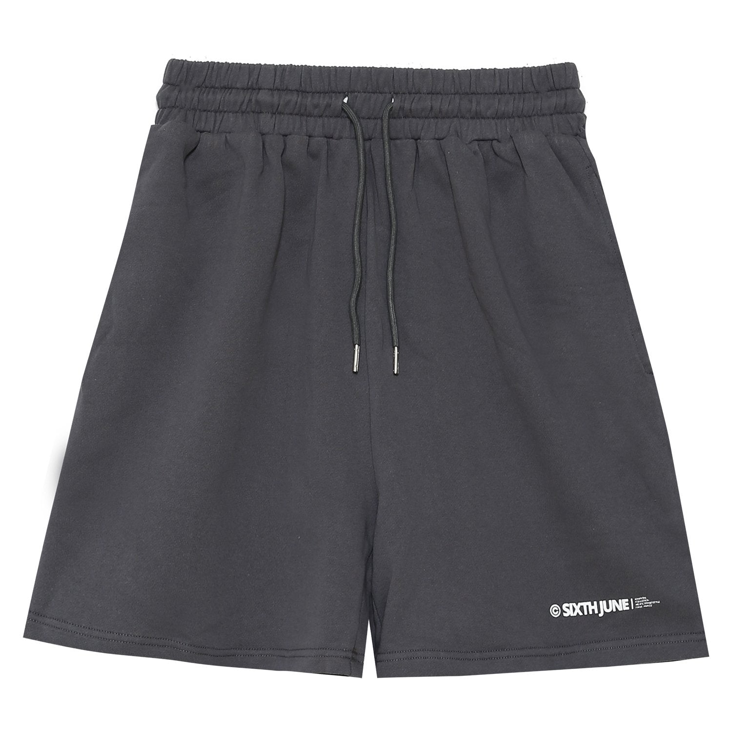 Sixth June - Short essential logo Gris foncé