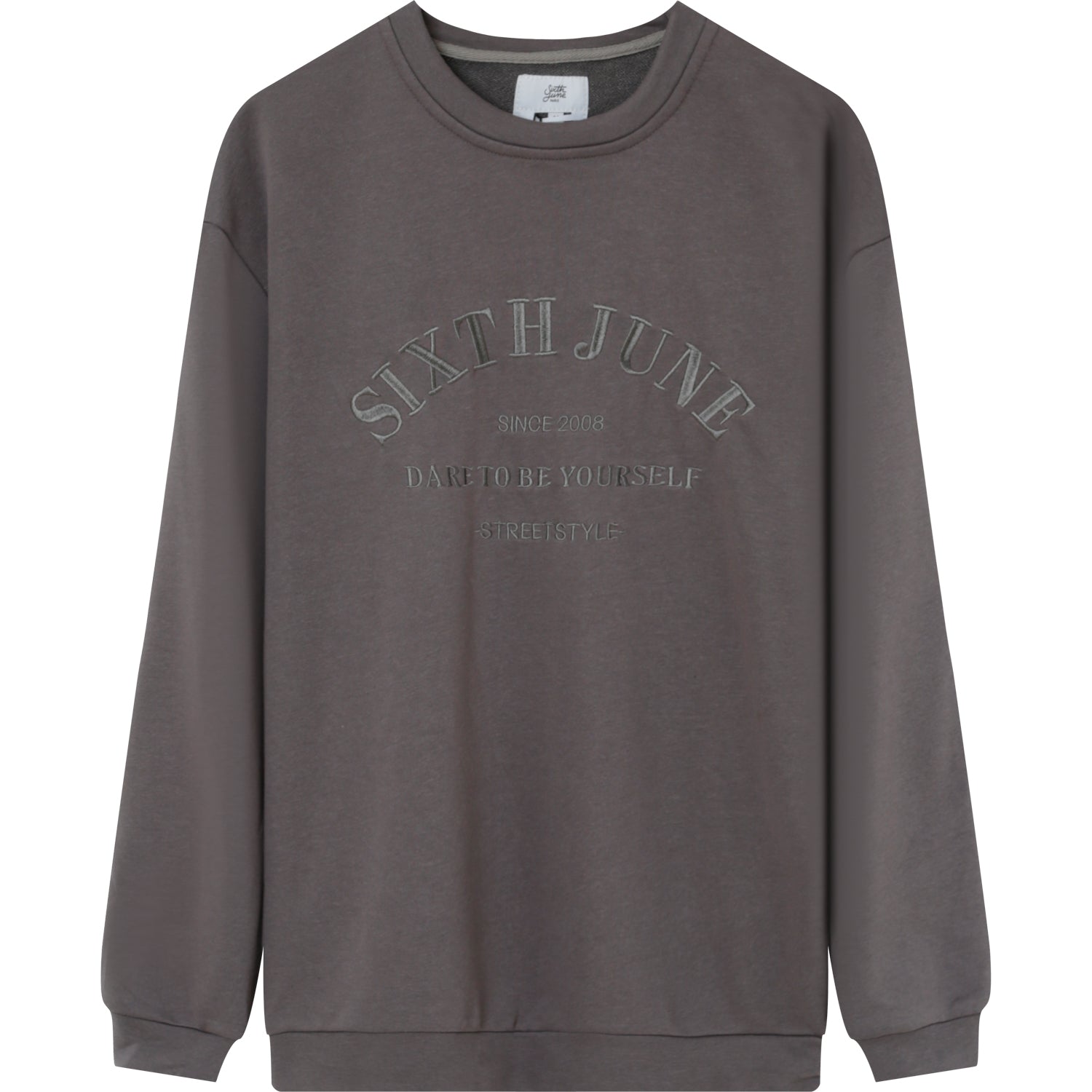 Sixth June - Sweatshirt broderies Gris foncé