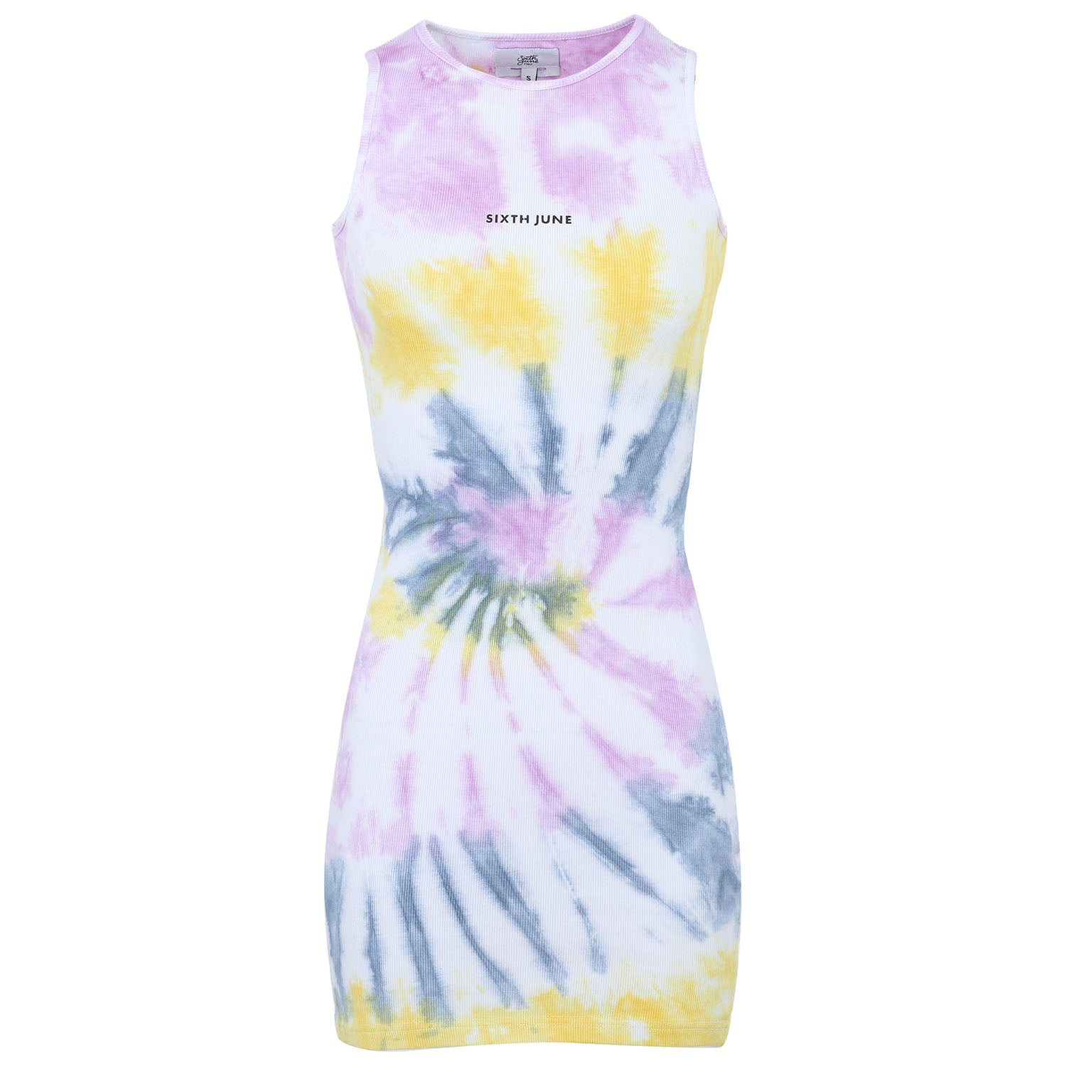 Spiral tie dye dress Blue