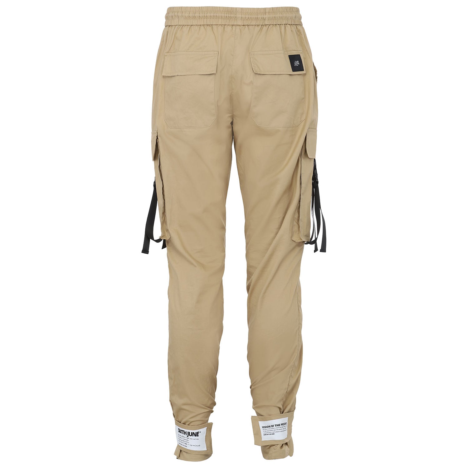 Sixth June - Pantalon cargo sangles Beige