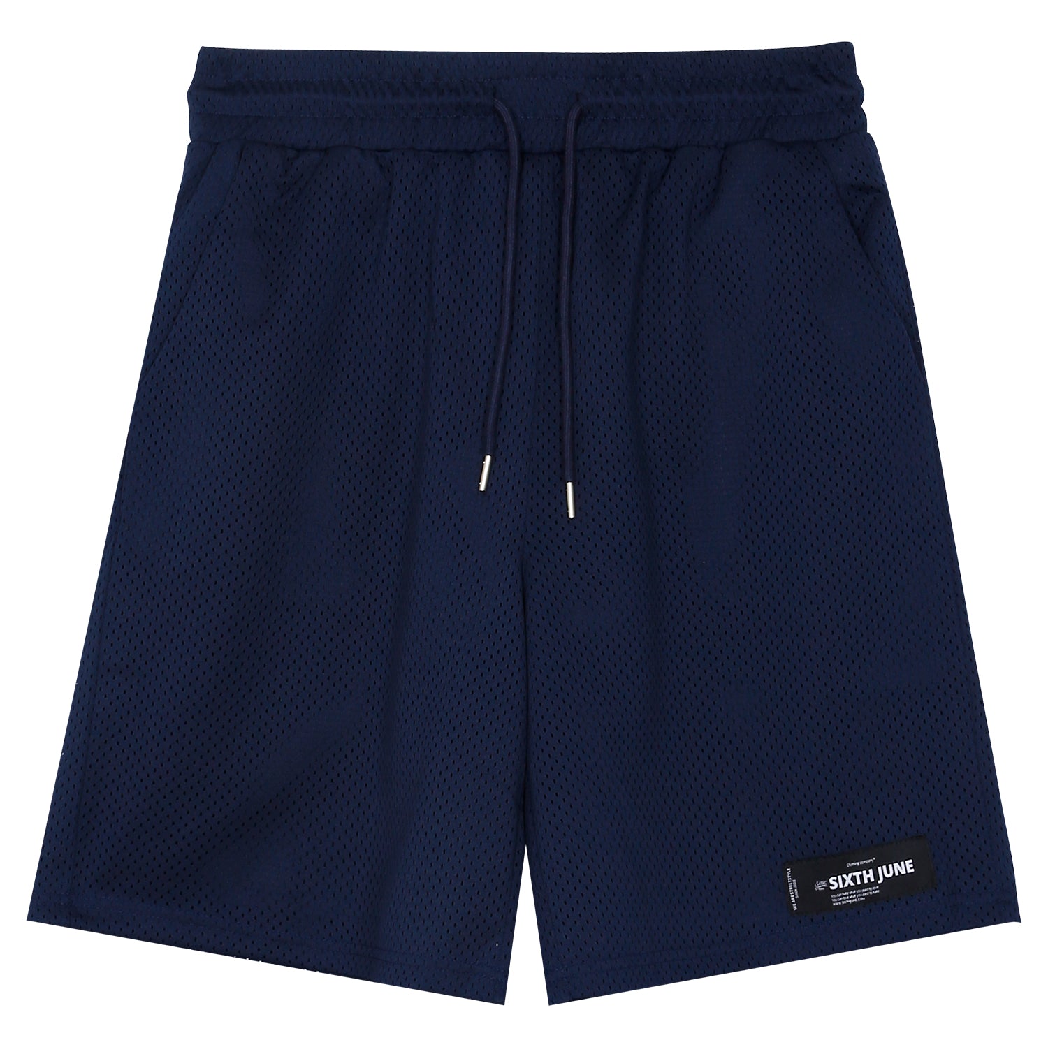 Sixth June - Short mesh logo Bleu foncé