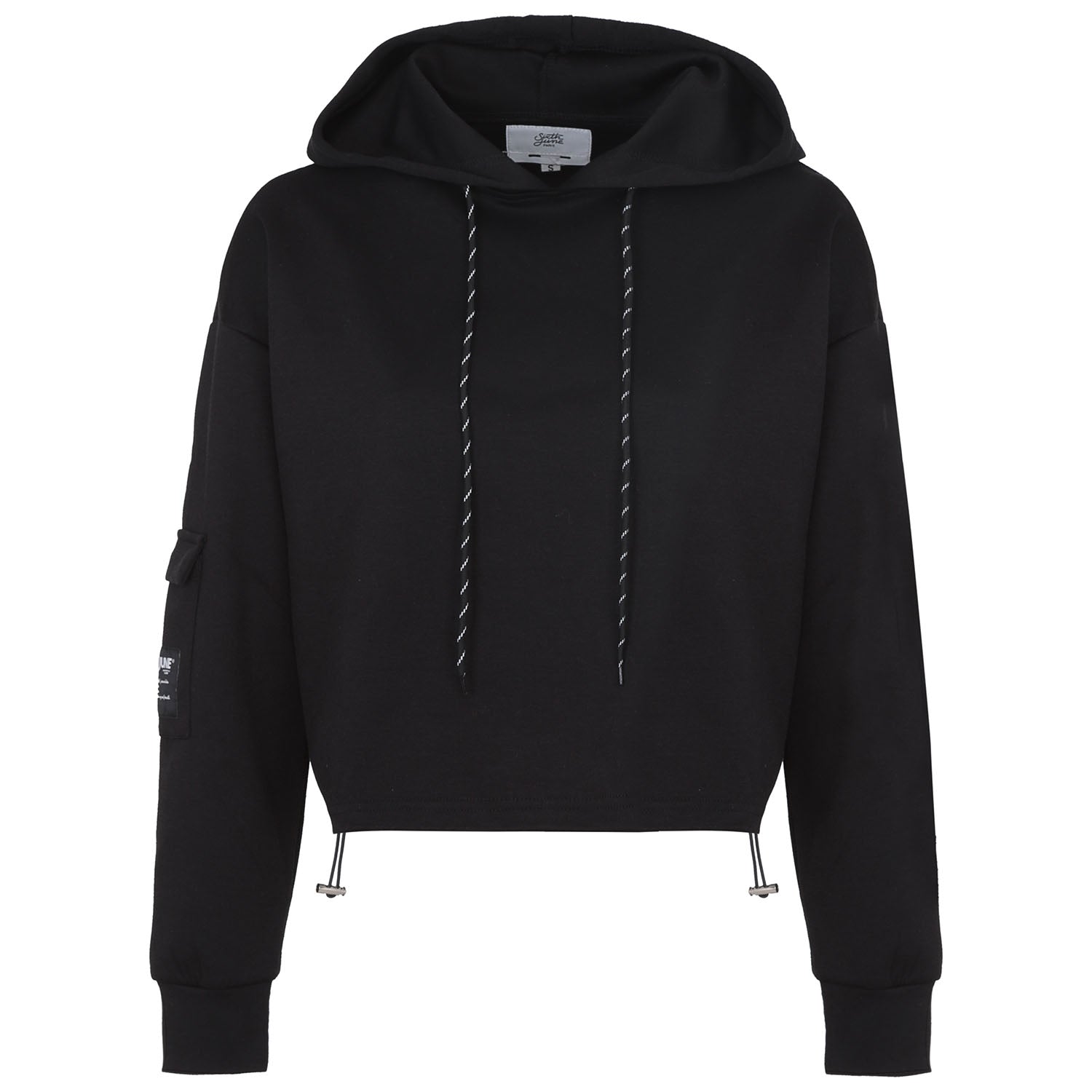 Sixth June - Sweat capuche cargo Noir