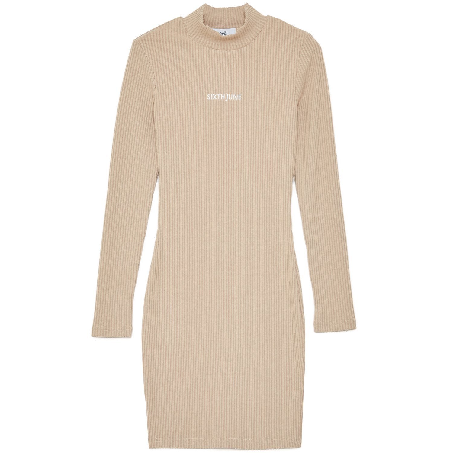 Sixth June - Robe côtelée col Beige