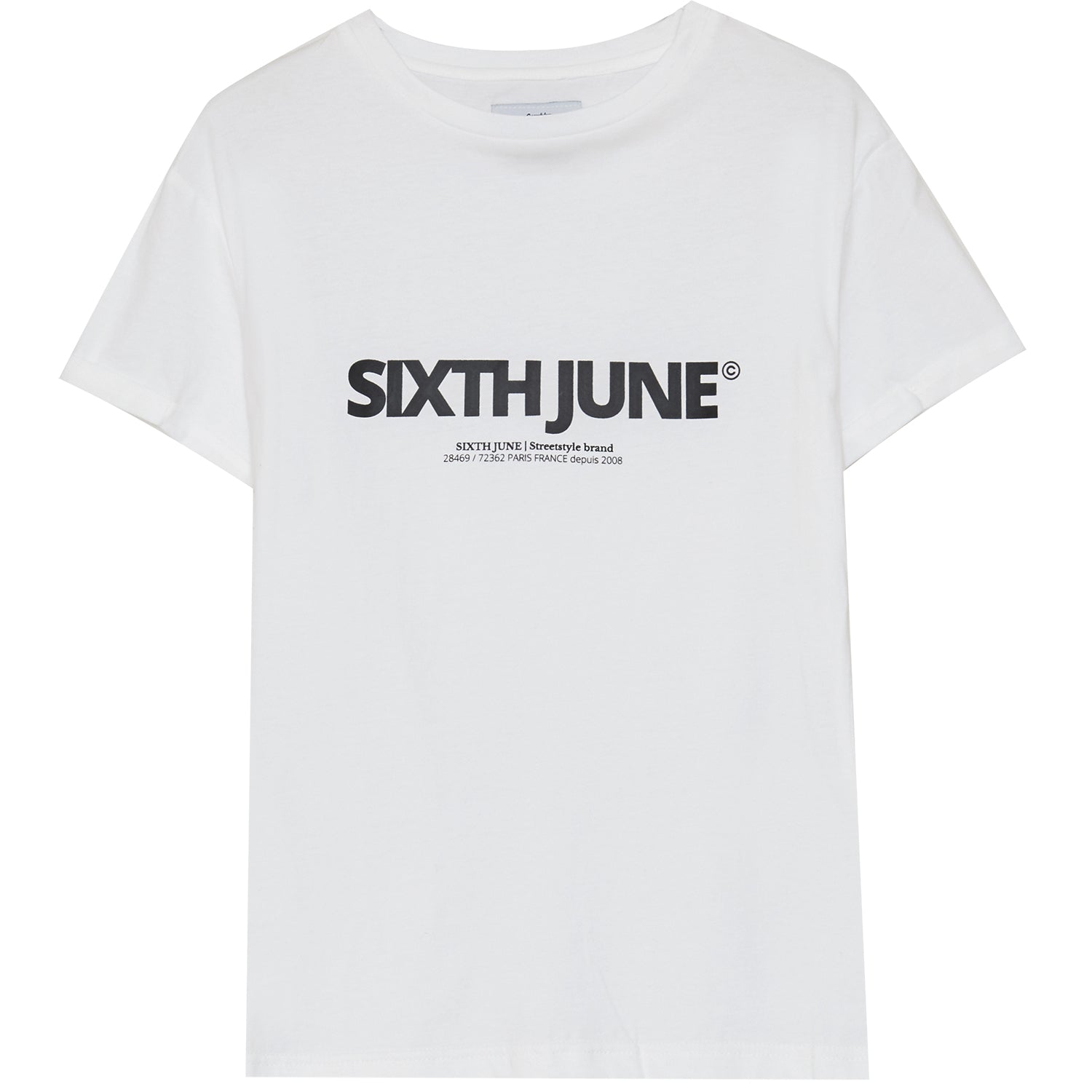 Sixth June - T-shirt logo Blanc