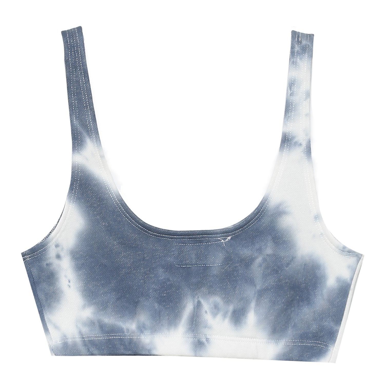 Brassière tie dye Bleu