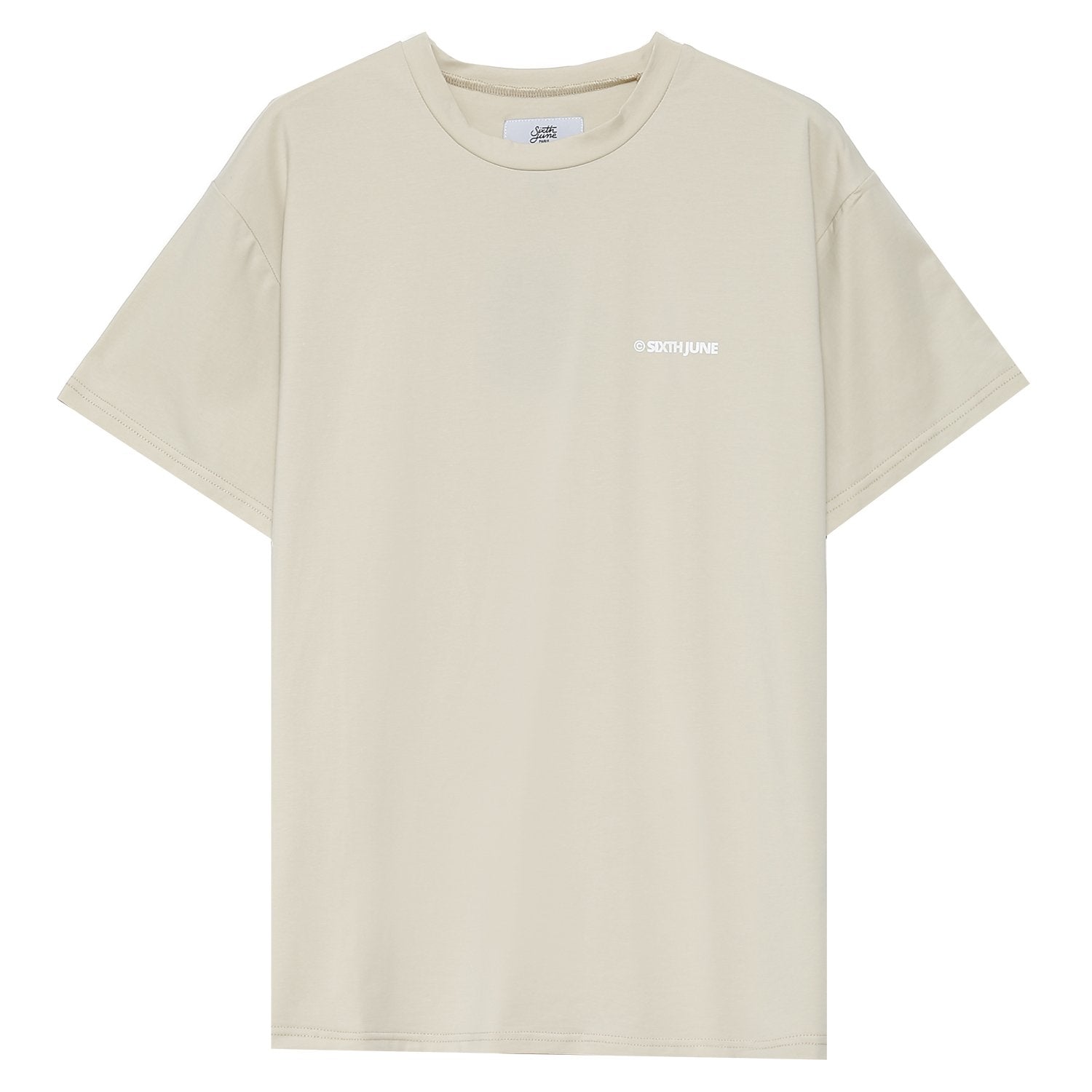 Sixth June - T-shirt double logo Beige clair