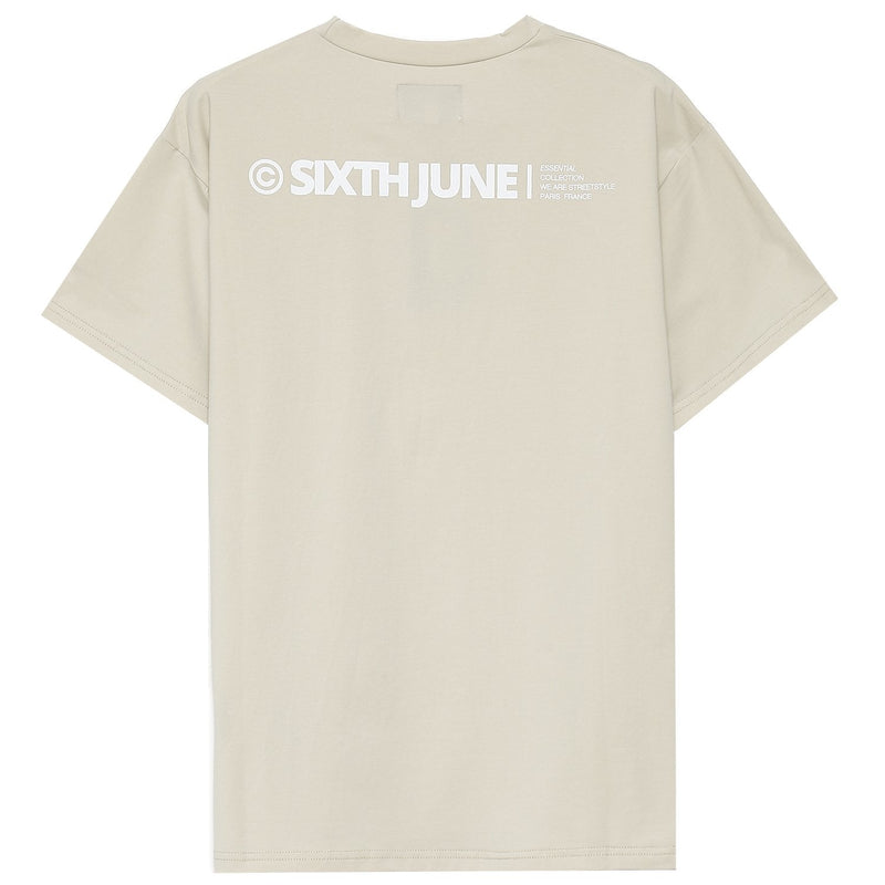 Sixth June - T-shirt double logo Beige clair