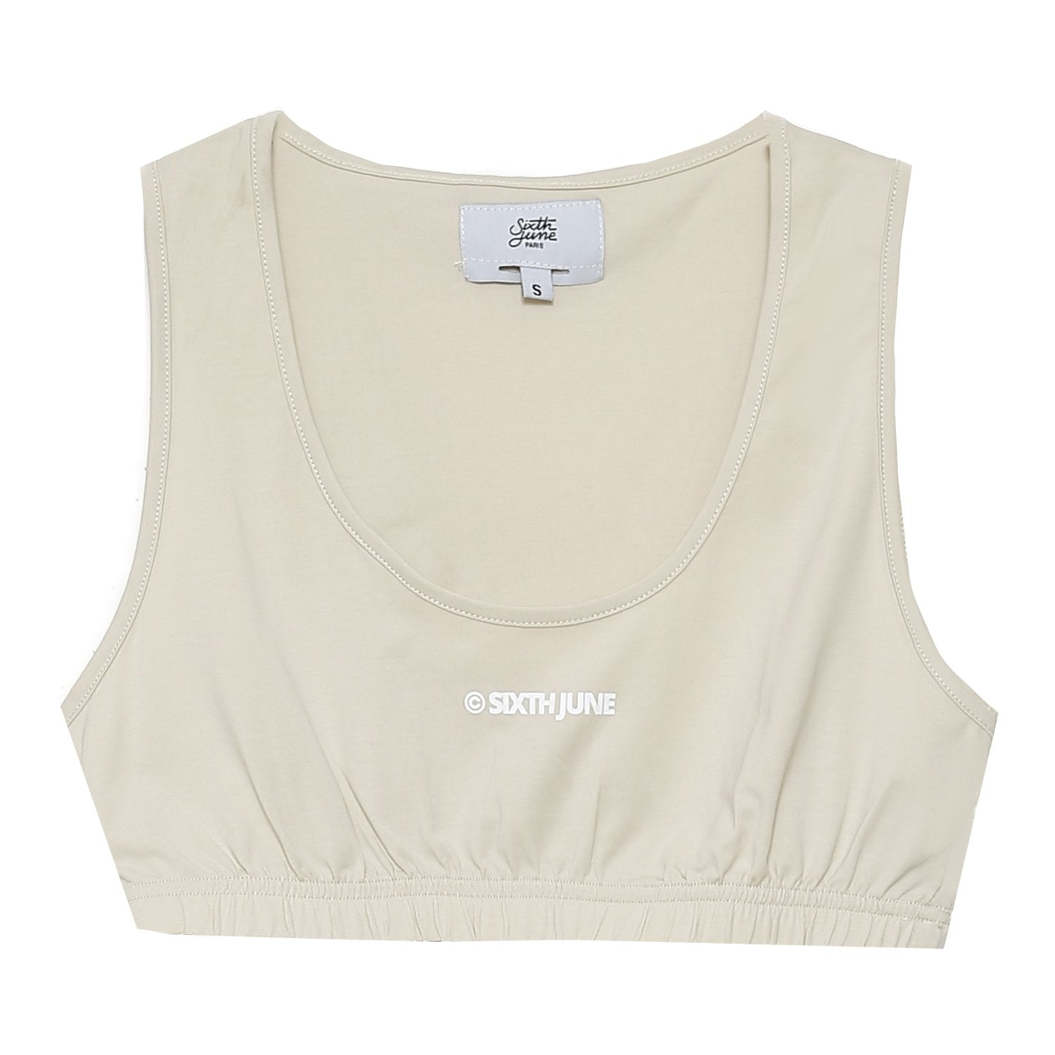 Sixth June - Brassière logo imprimé Beige clair