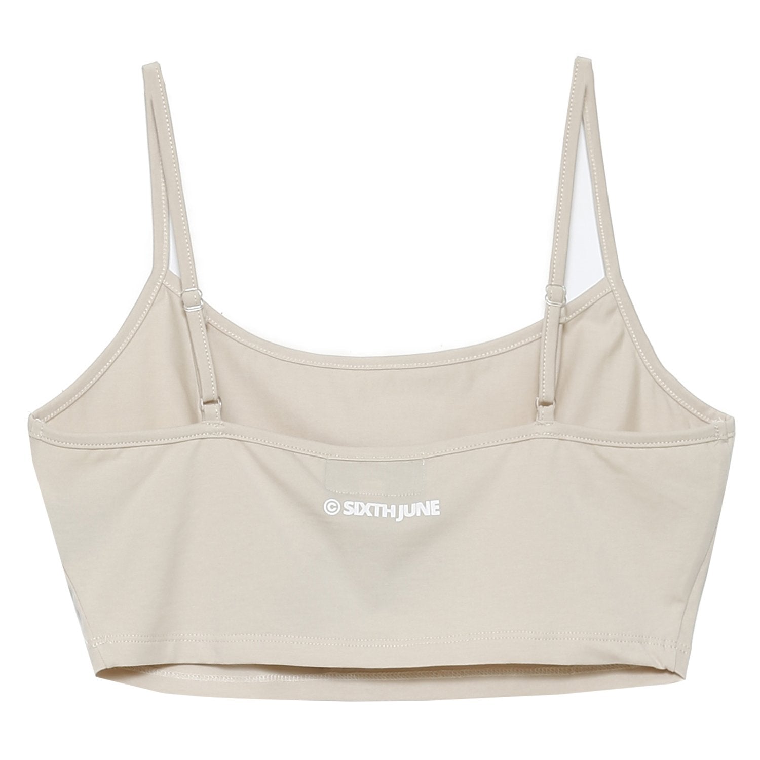 Sixth June - Brassière bretelles logo imprimé Beige clair