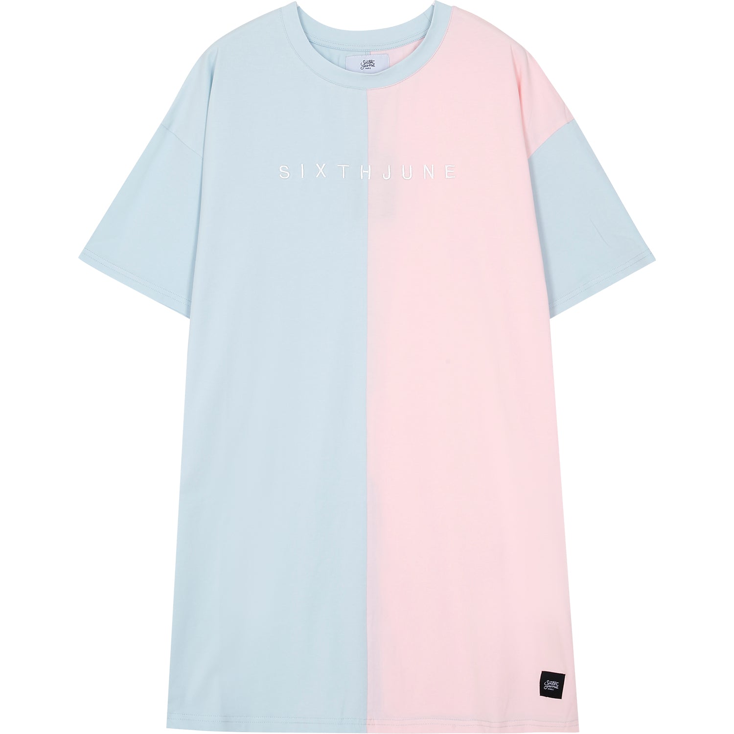 Sixth June - Robe bicolore Rose clair