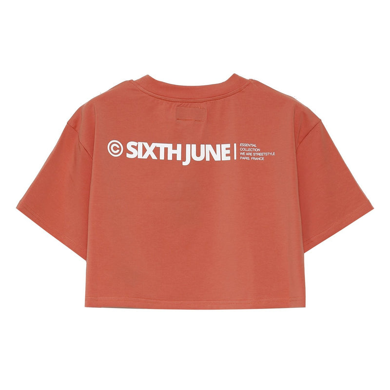 Sixth June - T-shirt court double logo Rose