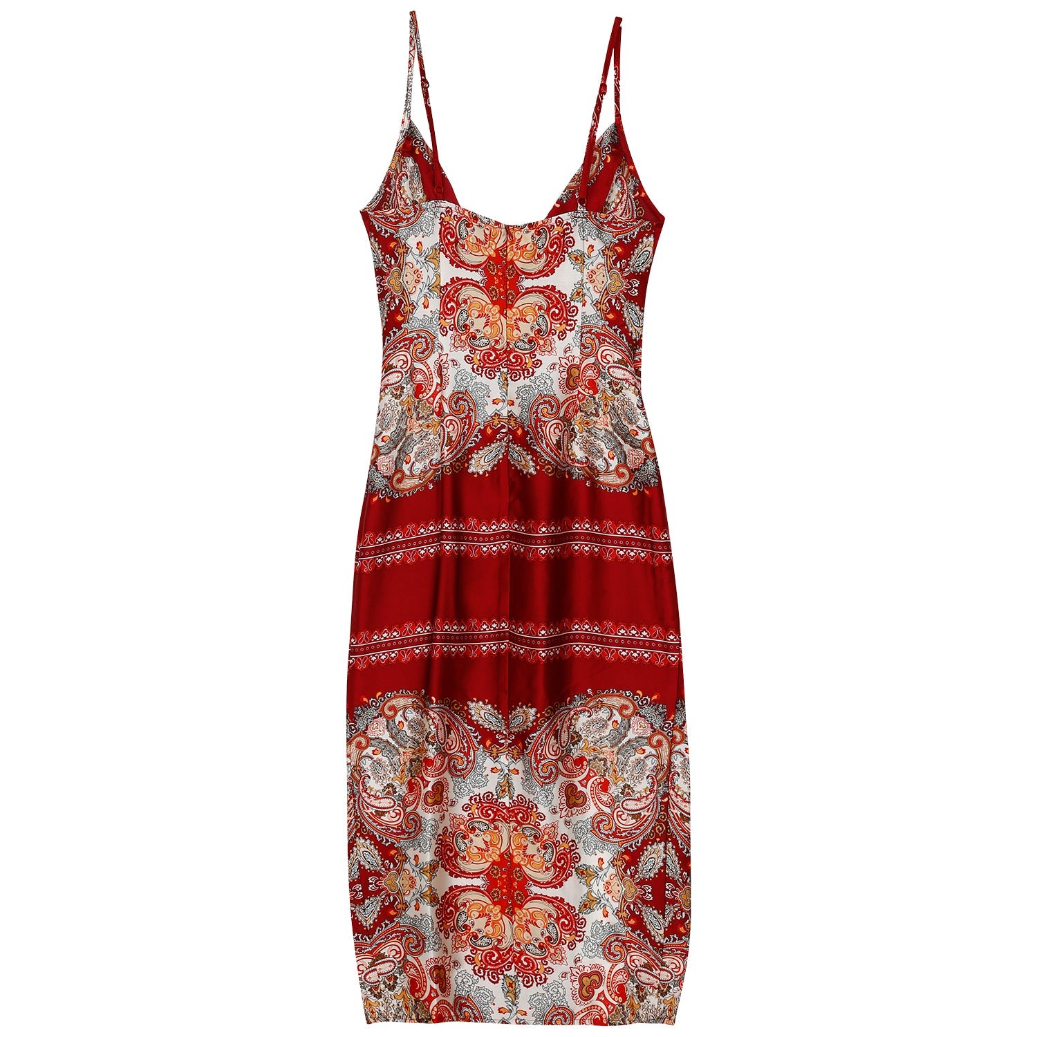 Sixth June - Robe motif orientale Rouge foncé