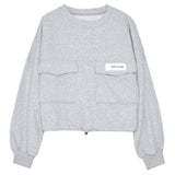 Sixth June - Logo patch sweatshirt gris