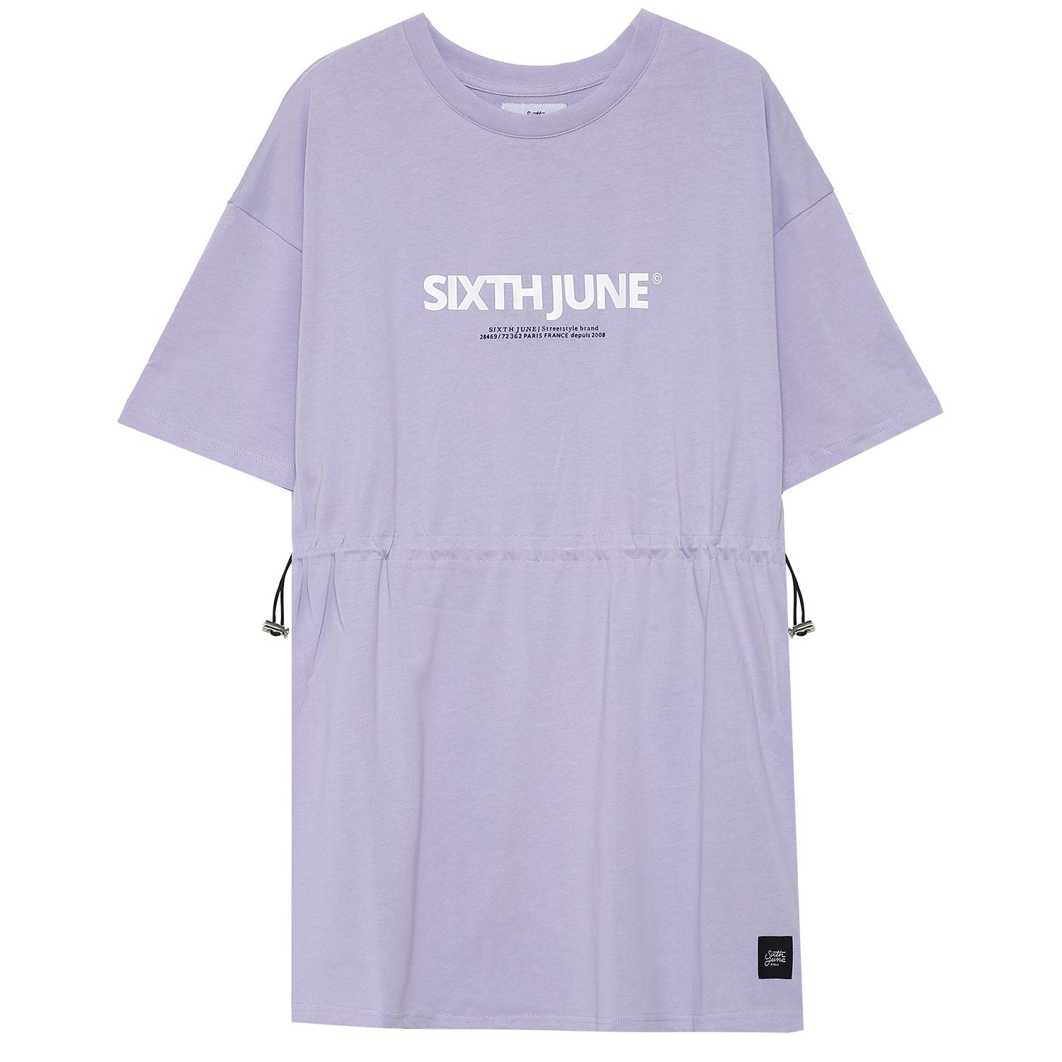 Sixth June - Robe courte élastique imprimé Mauve