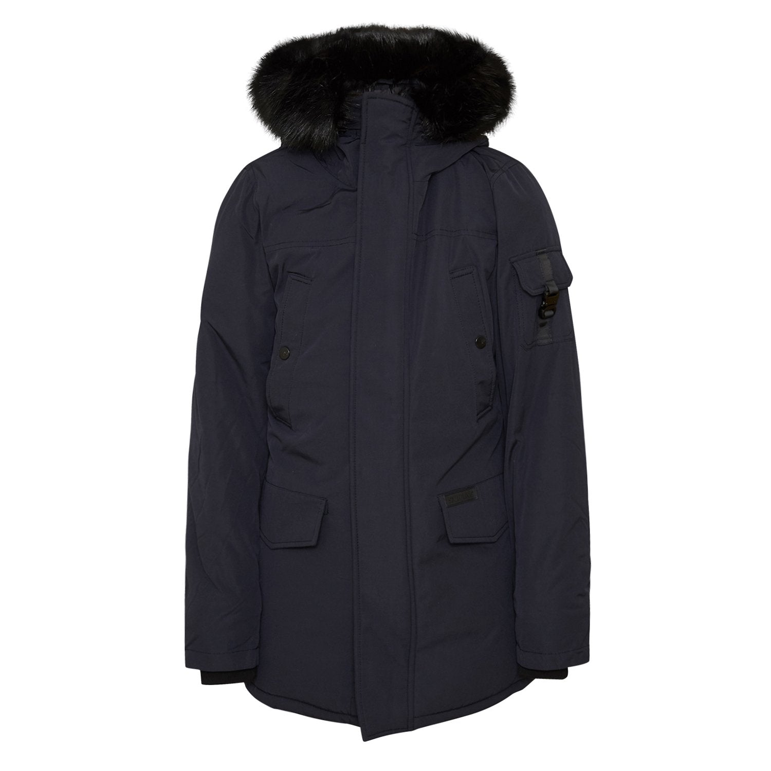 Sixth June - Parka fourrure déperlante Bleu foncé