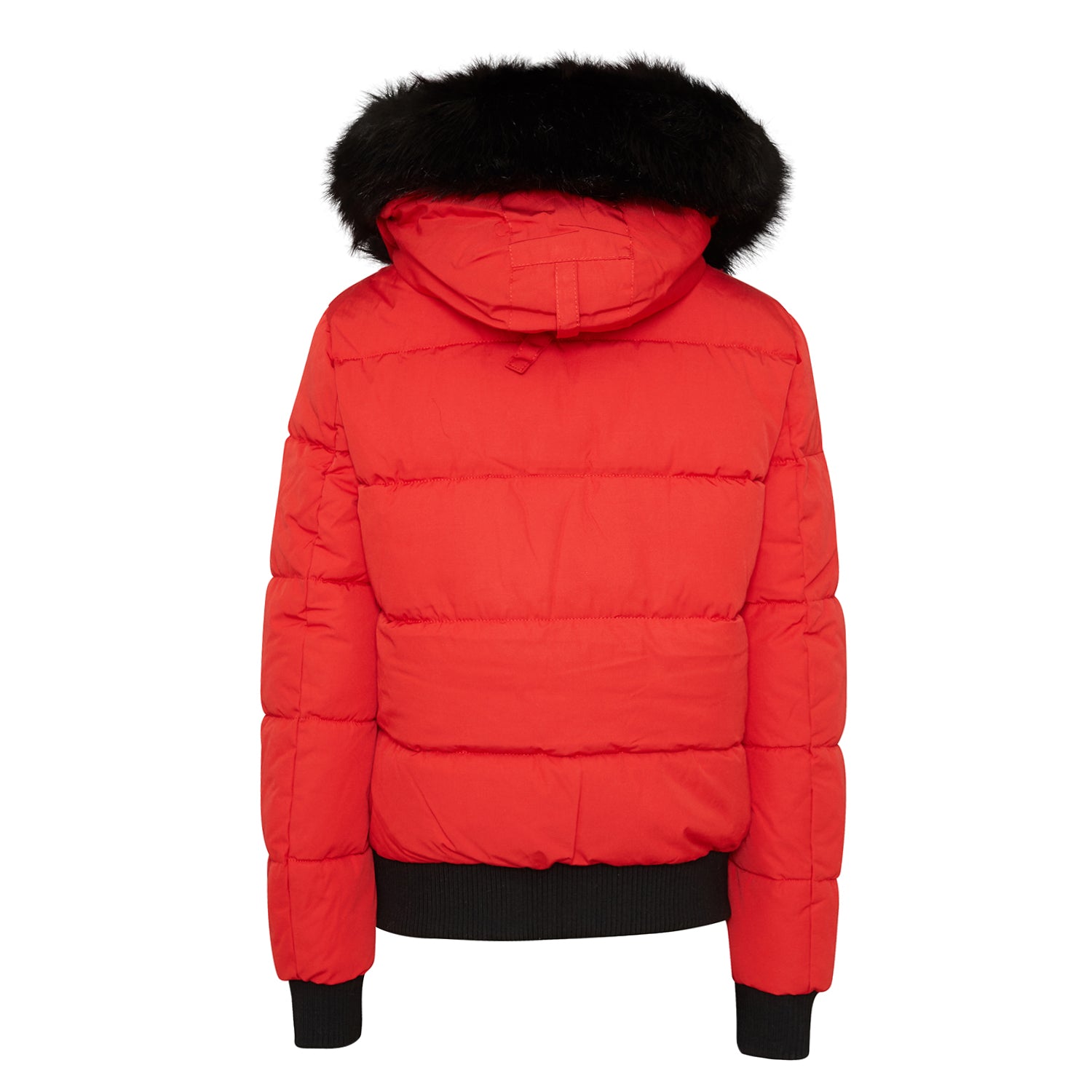 Sixth June - Doudoune courte fourrure doublure Rouge