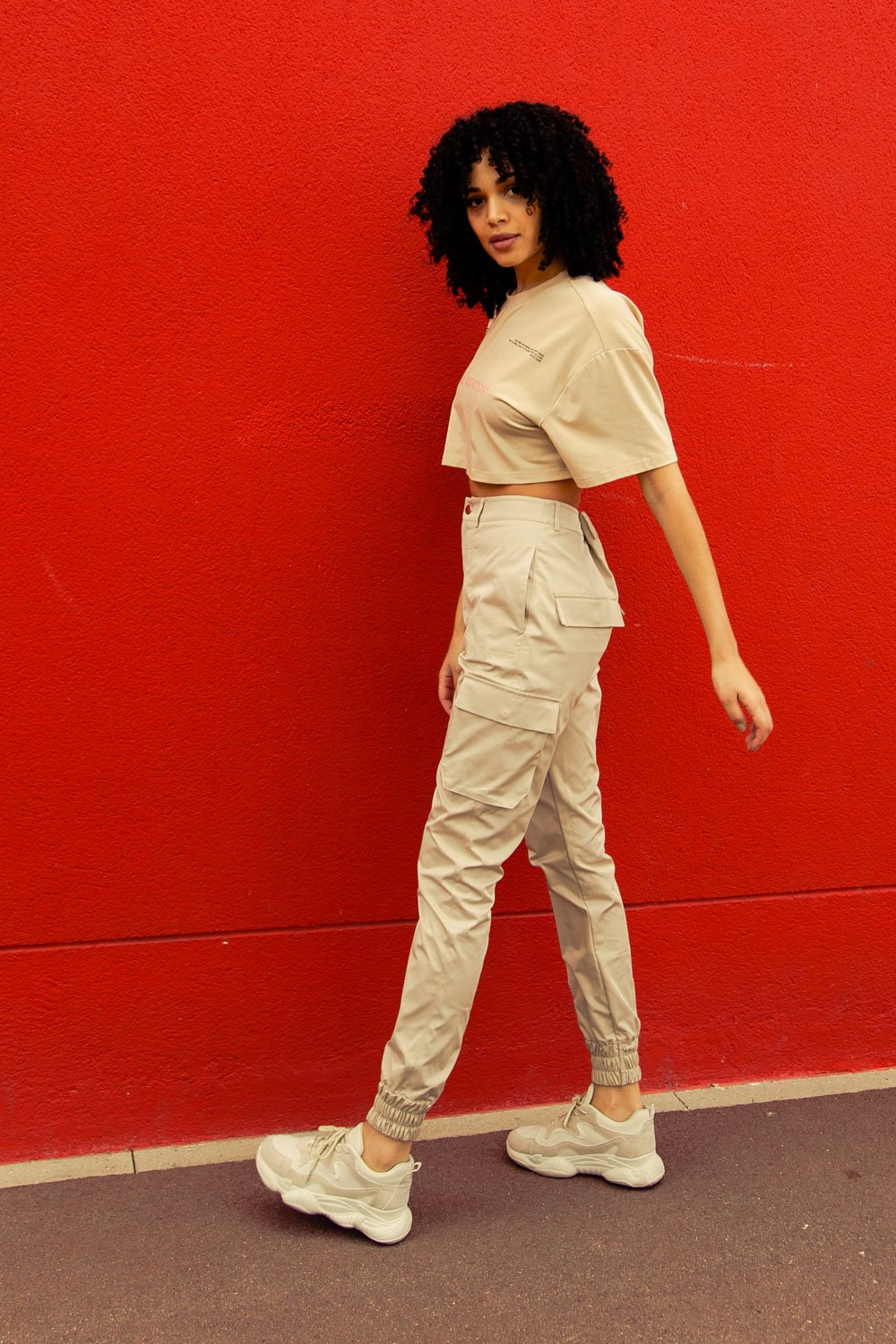 Sixth June - Pantalon cargo beige