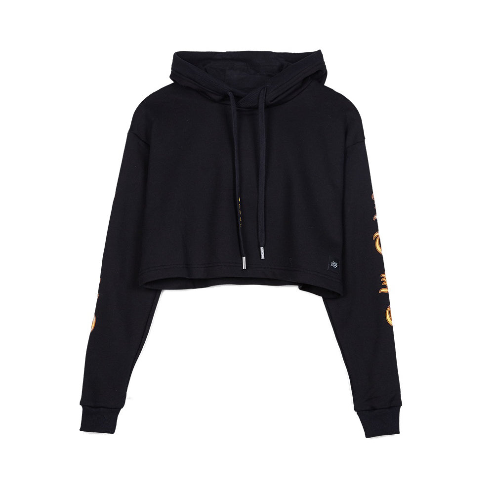 Sixth June - Sweat oversize gothique noir jaune