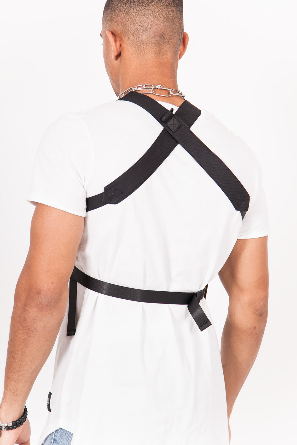 BumBumBag - Sac poitrine multipoches texte noir