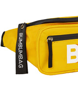 BumBumBag - Sac banane logo double zips jaune