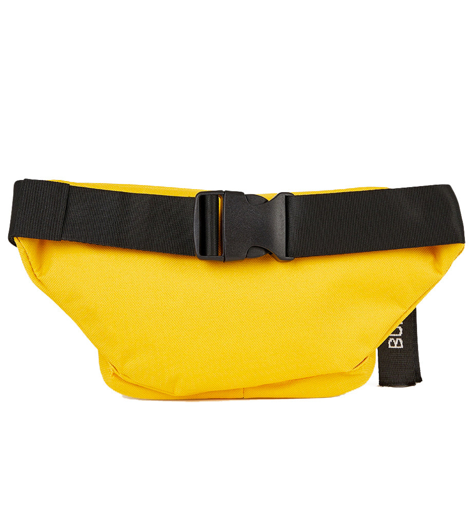 BumBumBag - Sac banane logo double zips jaune