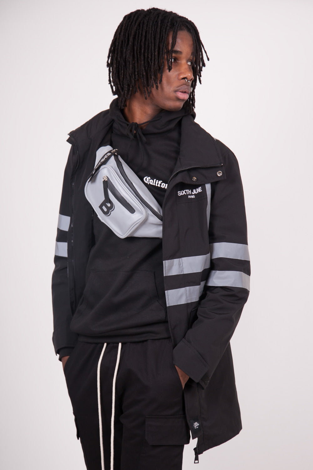 BumBumBag - Sac banane logo double zips fluorescent