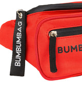 BumBumBag - Sac banane texte double zips rouge