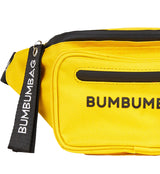 BumBumBag - Sac banane texte double zips jaune