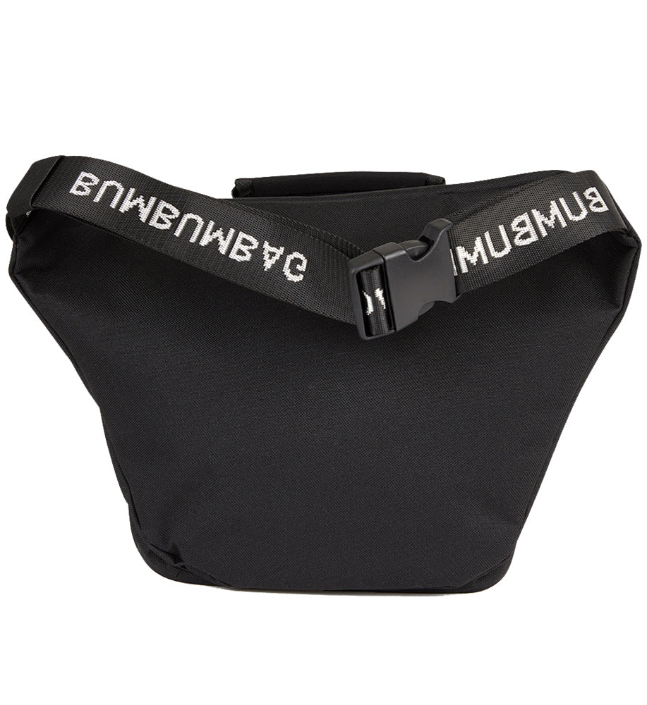BumBumBag - Sac banane logo double zips XXL noir