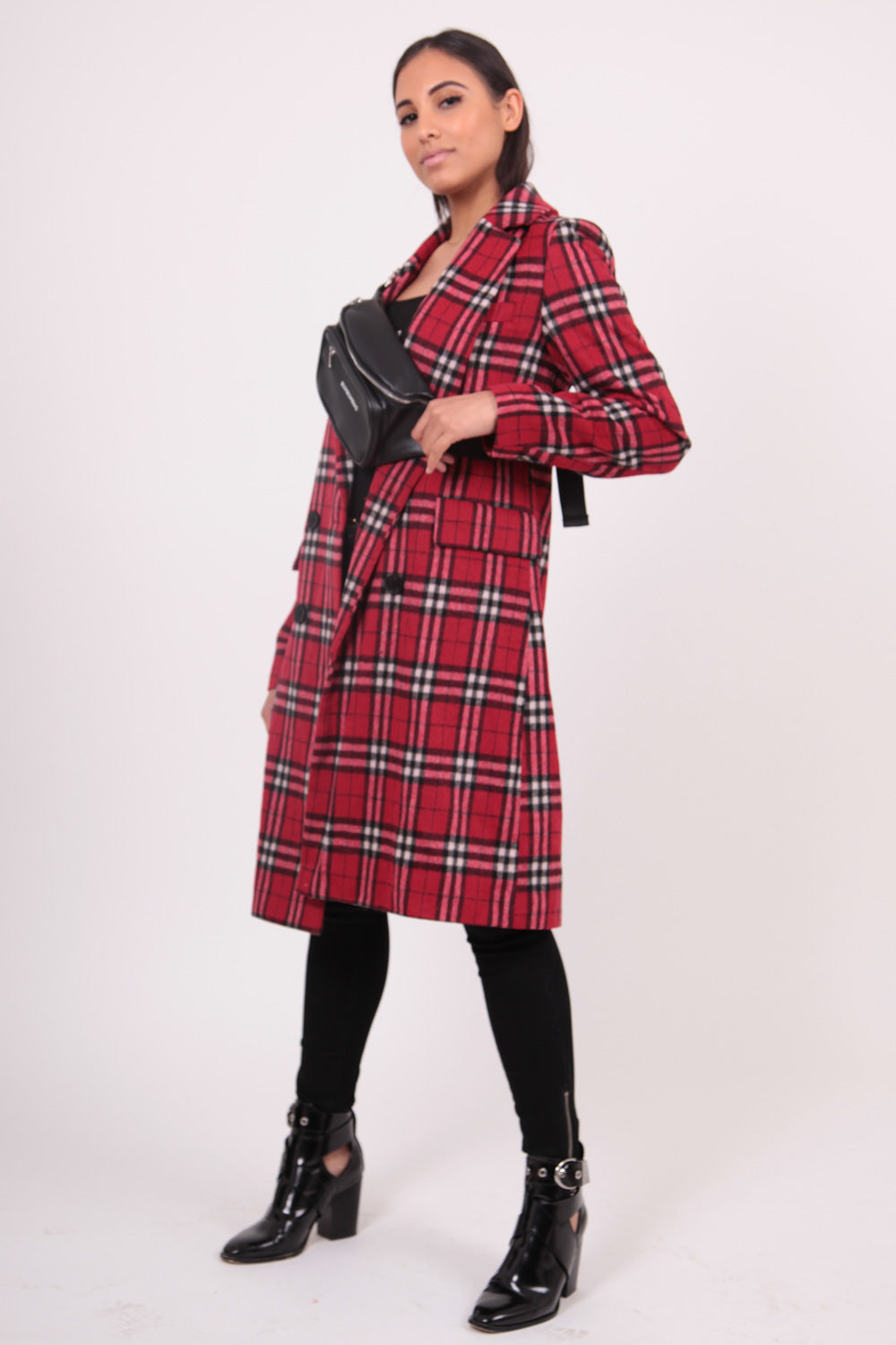 BumBumBag - Sac banane simili cuir logo noir