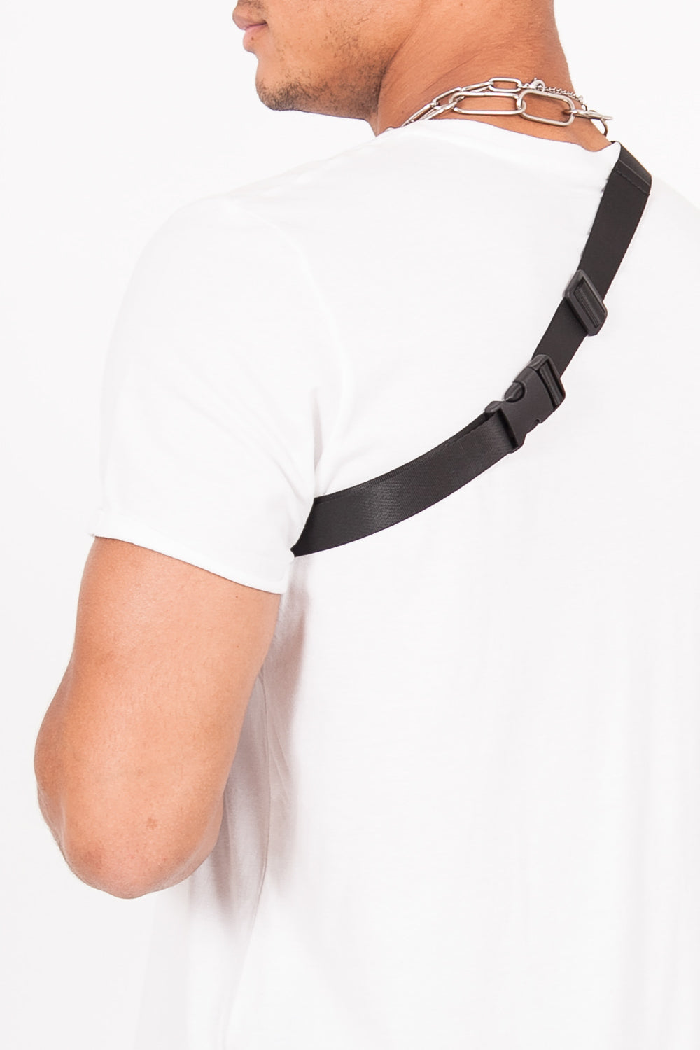 BumBumBag - Sac banane logomania blanc