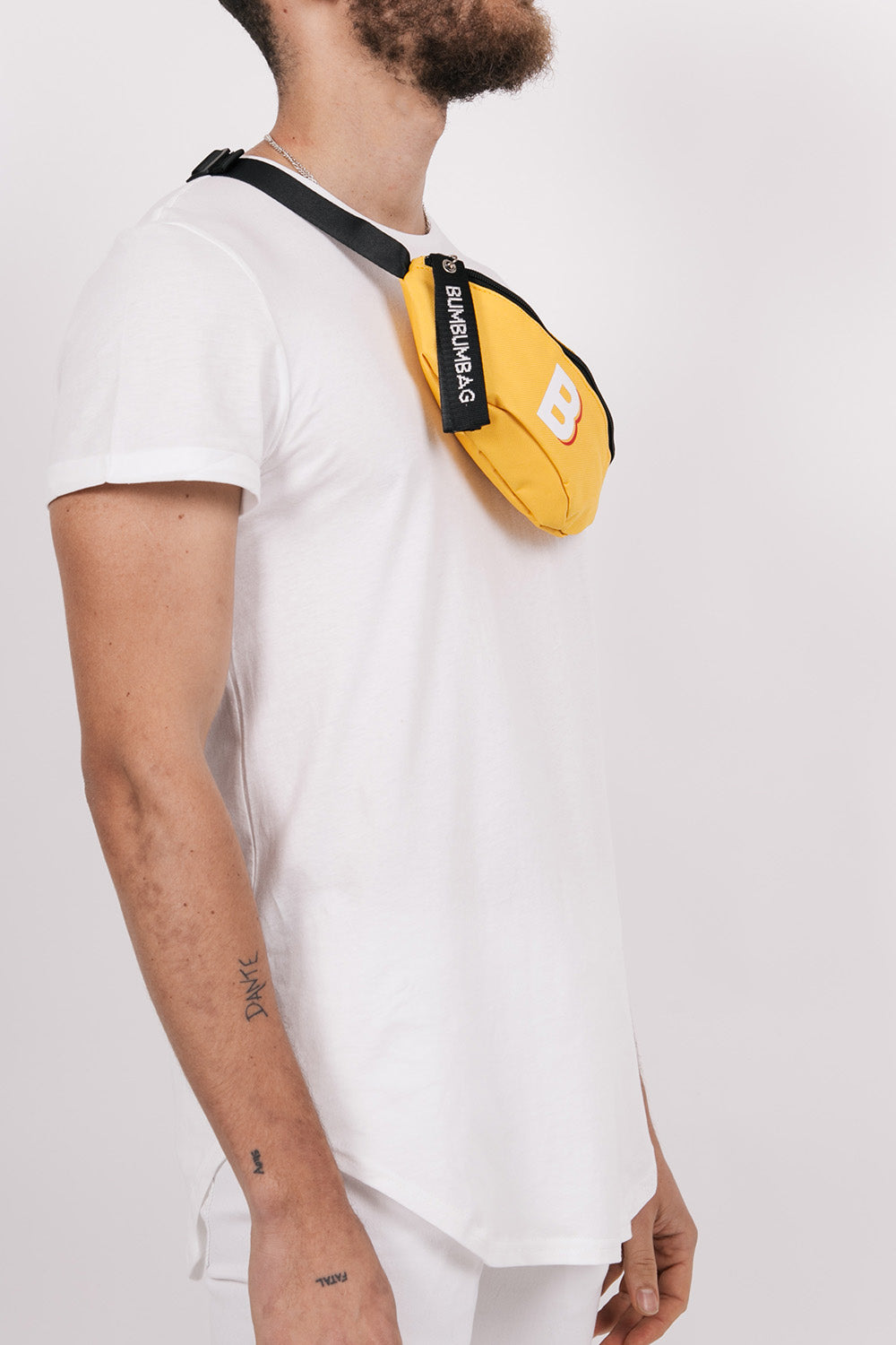BumBumBag - Sac banane logo zip jaune