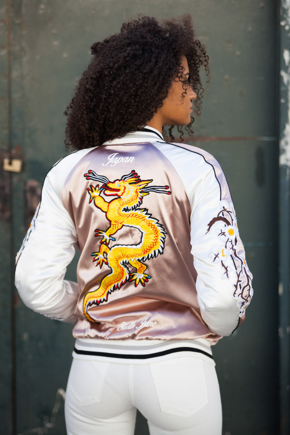 Veste Japan dragon Femme rose W2183CJA - Main Image