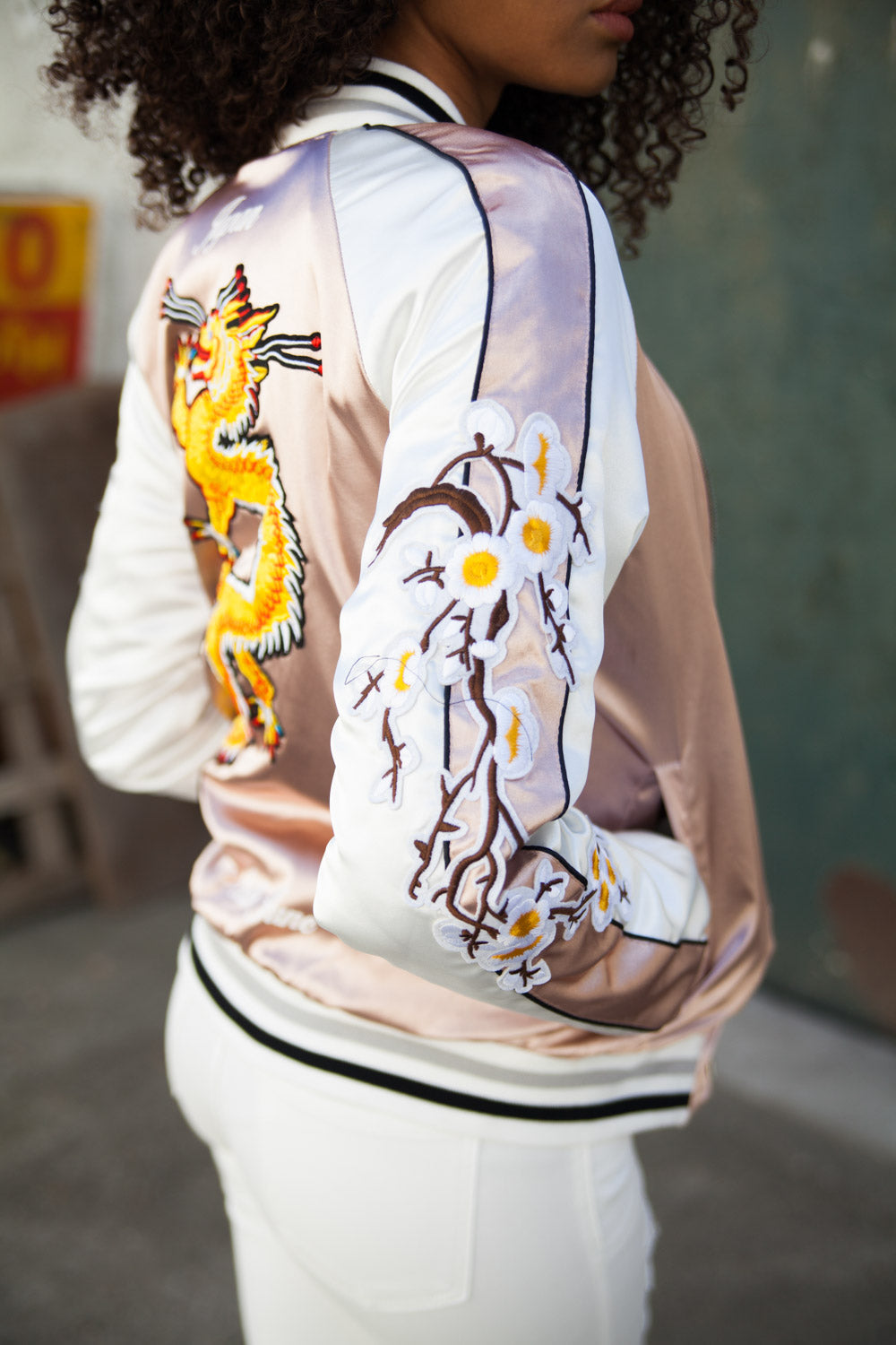 Sixth June - Veste Japan dragon Femme rose W2183CJA