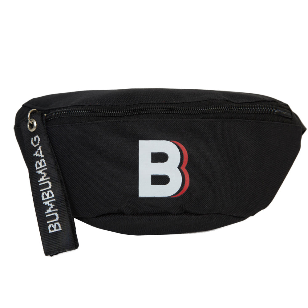 BumBumBag - Sac banane logo zip noir