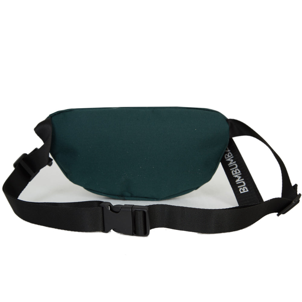 BumBumBag - Sac banane logo zip vert sapin